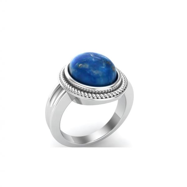 Bague lapis lazuli argent Julia